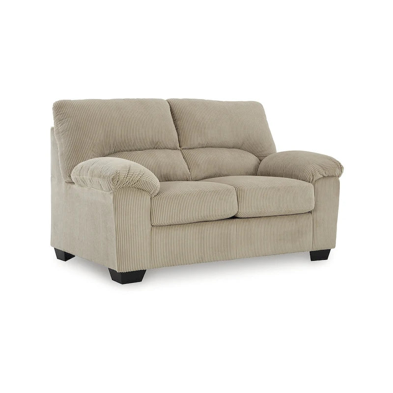 Canapé deux places en velours côtelé 63L x 38P x 40H Polyester