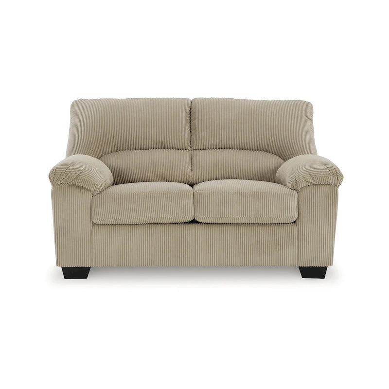 Canapé deux places en velours côtelé 63L x 38P x 40H Polyester