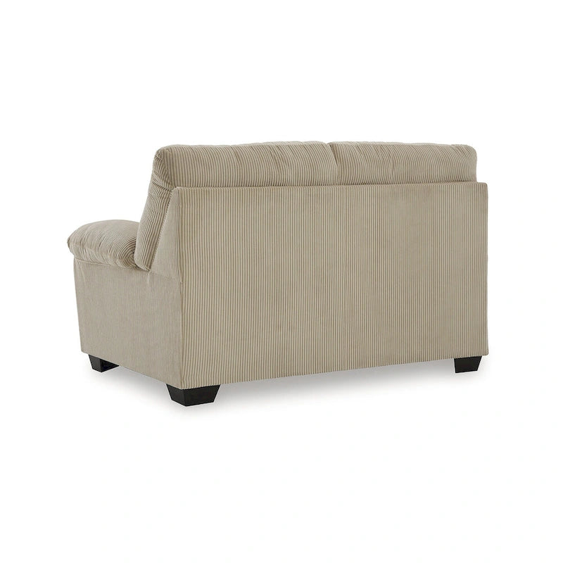 Canapé deux places en velours côtelé 63L x 38P x 40H Polyester
