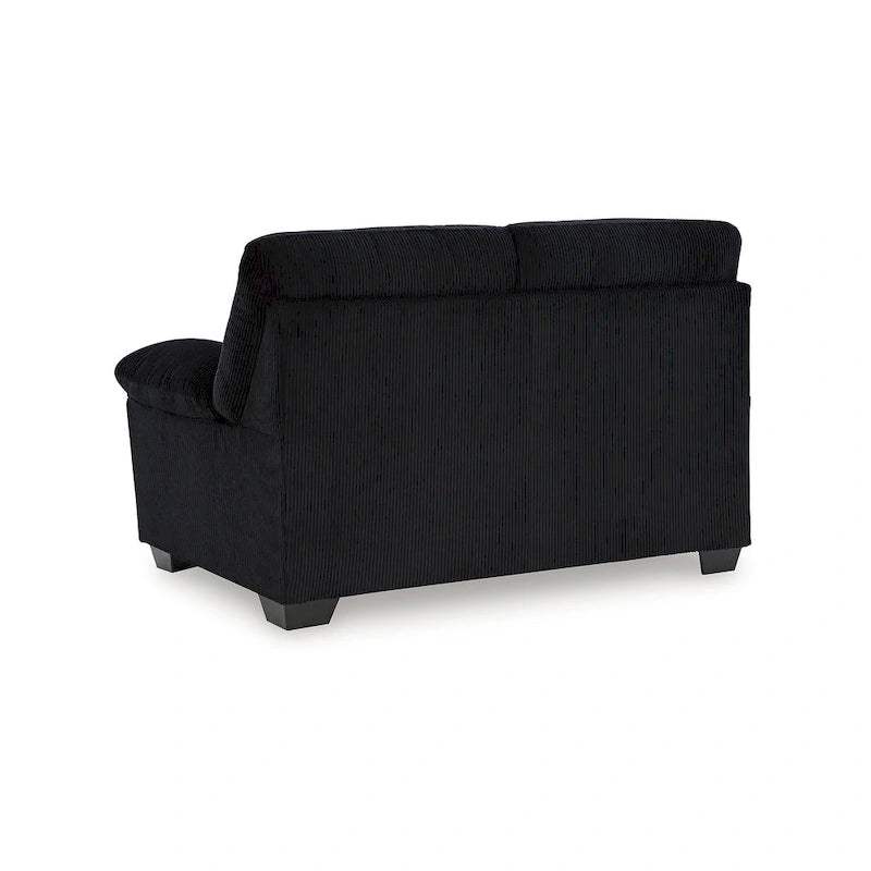 Canapé deux places en velours côtelé 63L x 38P x 40H Polyester