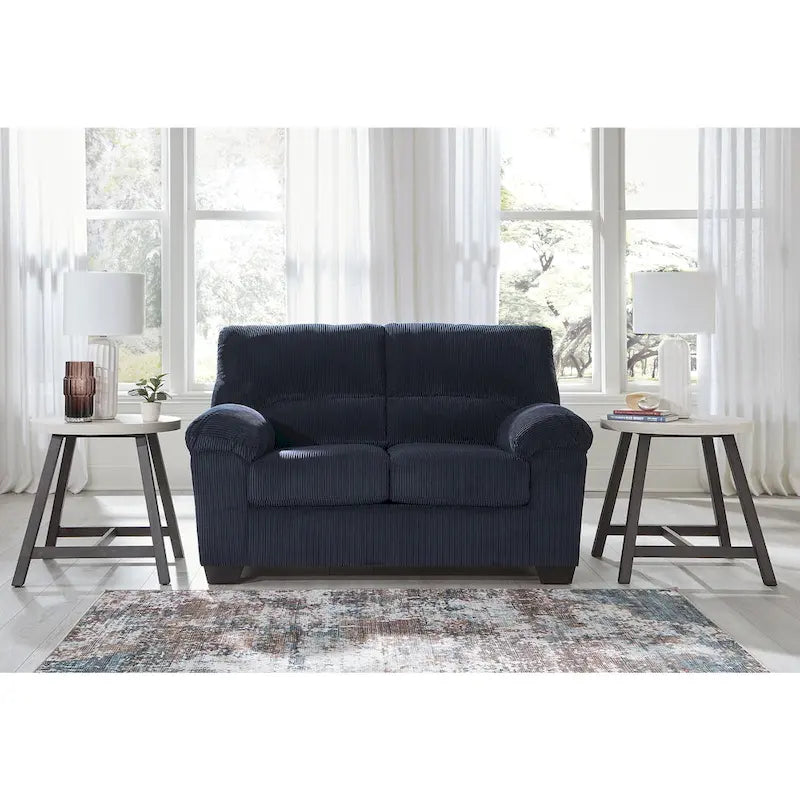 Canapé deux places en velours côtelé 63L x 38P x 40H Polyester