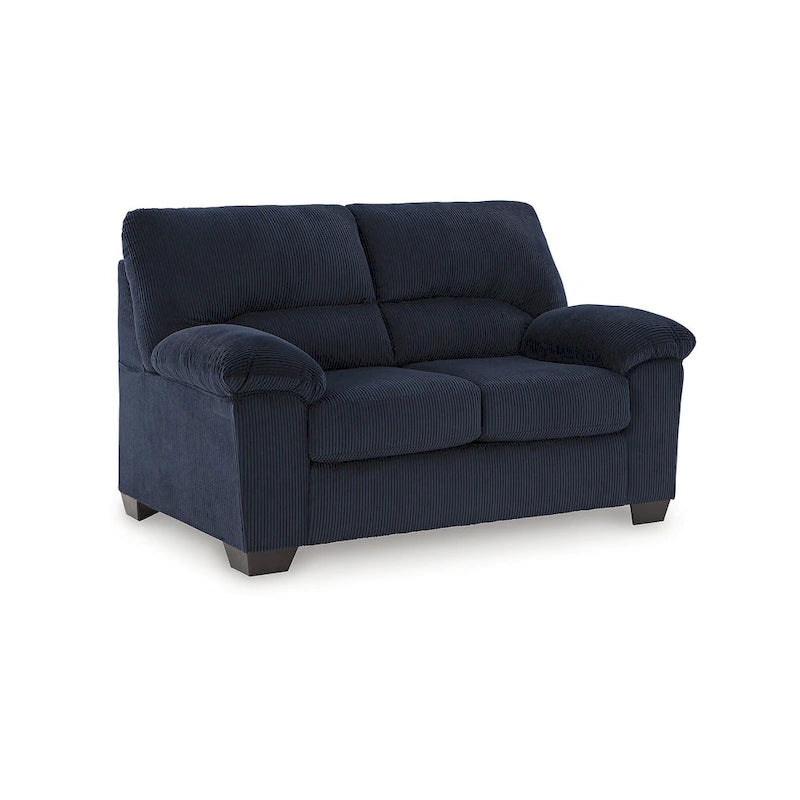 Canapé deux places en velours côtelé 63L x 38P x 40H Polyester
