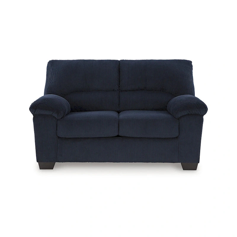 Canapé deux places en velours côtelé 63L x 38P x 40H Polyester