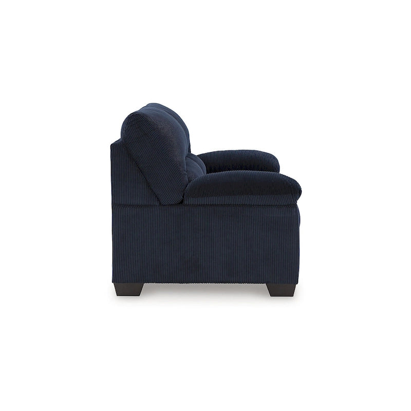 Canapé deux places en velours côtelé 63L x 38P x 40H Polyester