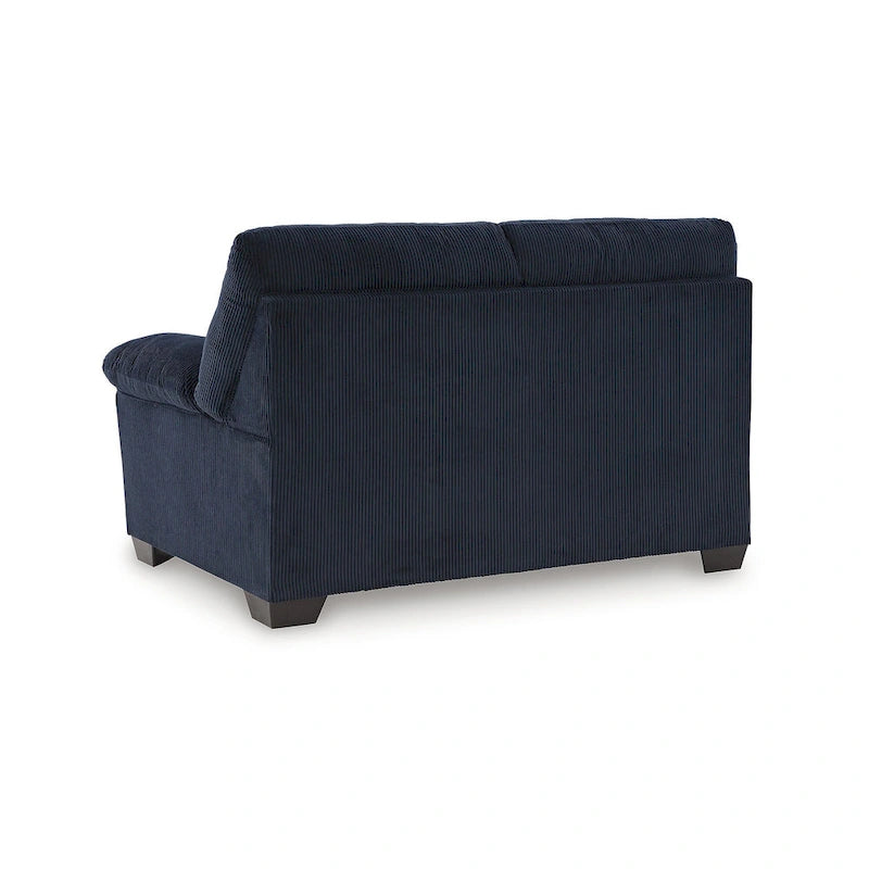 Canapé deux places en velours côtelé 63L x 38P x 40H Polyester