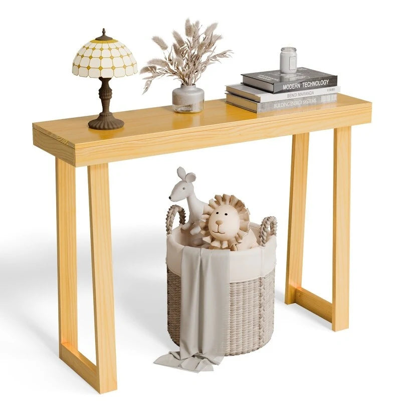 Console moderne en bois massif pour l'entrée ou le couloir
