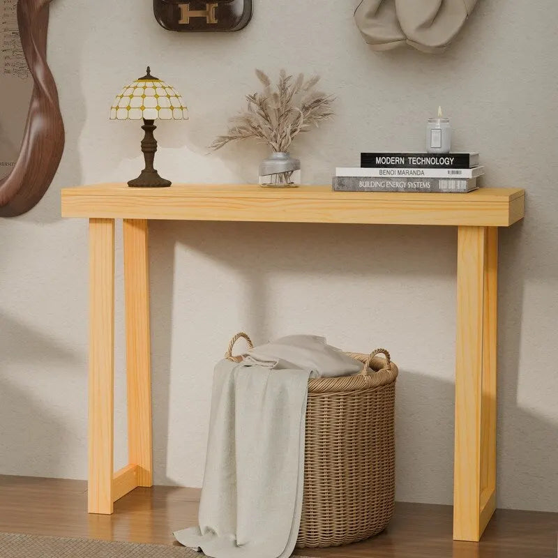 Console moderne en bois massif pour l'entrée ou le couloir