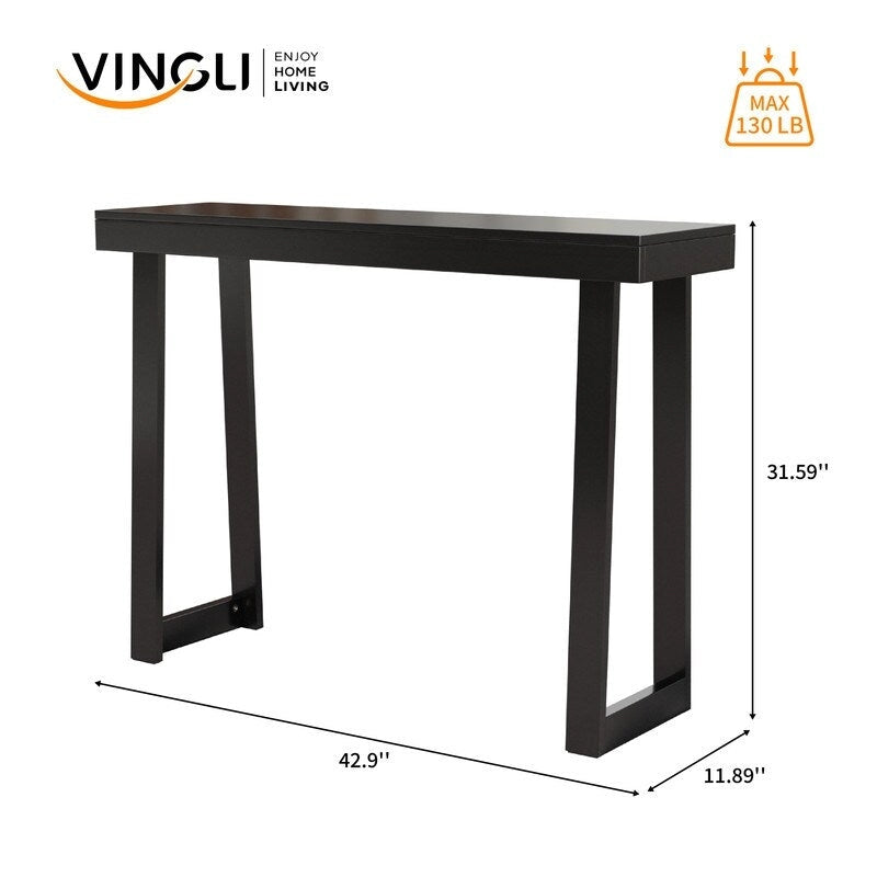 Console moderne en bois massif pour l'entrée ou le couloir