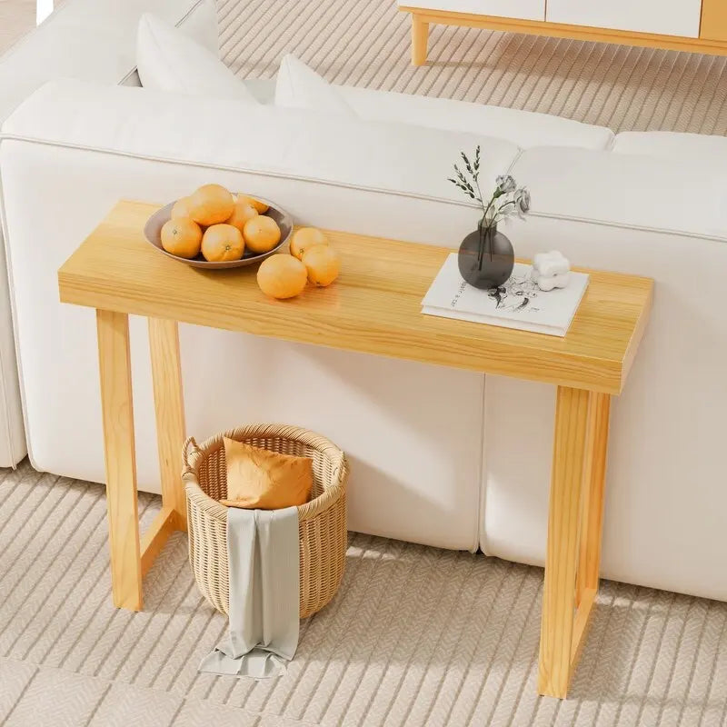 Console moderne en bois massif pour l'entrée ou le couloir