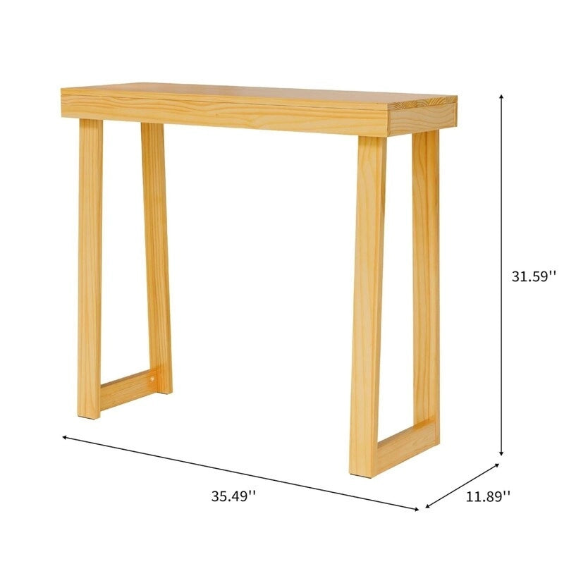 Console moderne en bois massif pour l'entrée ou le couloir