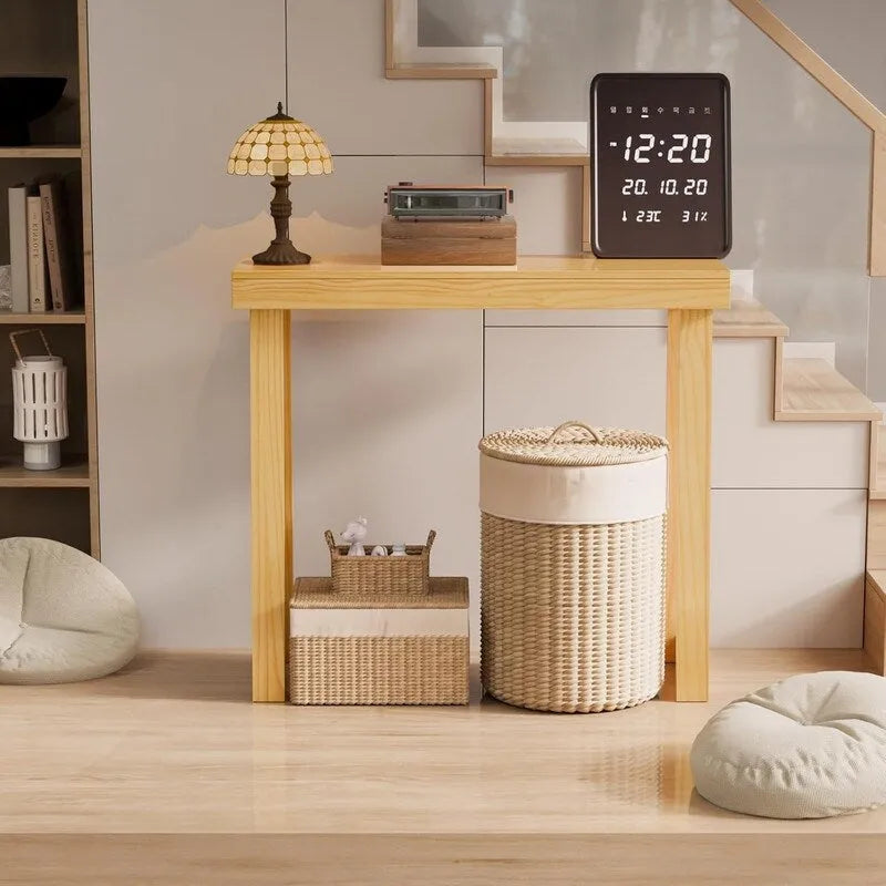 Console moderne en bois massif pour l'entrée ou le couloir