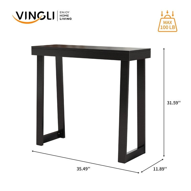 Console moderne en bois massif pour l'entrée ou le couloir