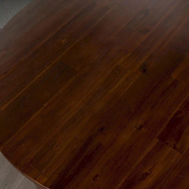 Table d'appoint ronde en bois d'acacia