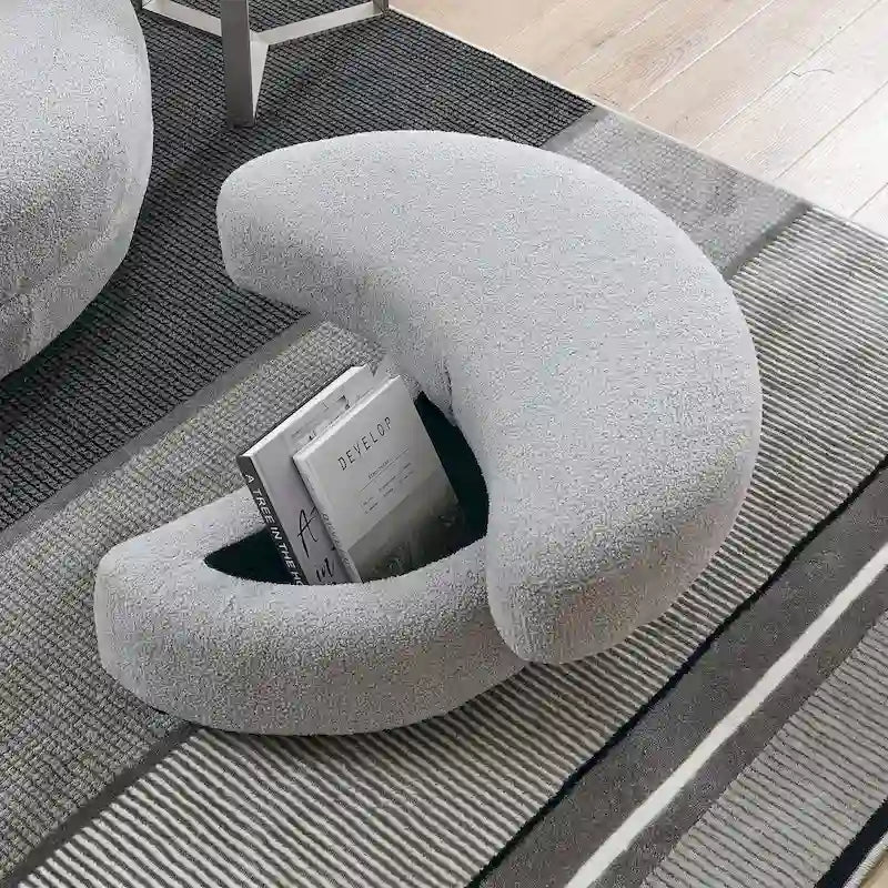 Fauteuil d'appoint baril pivotant surdimensionné avec oreiller lombaire