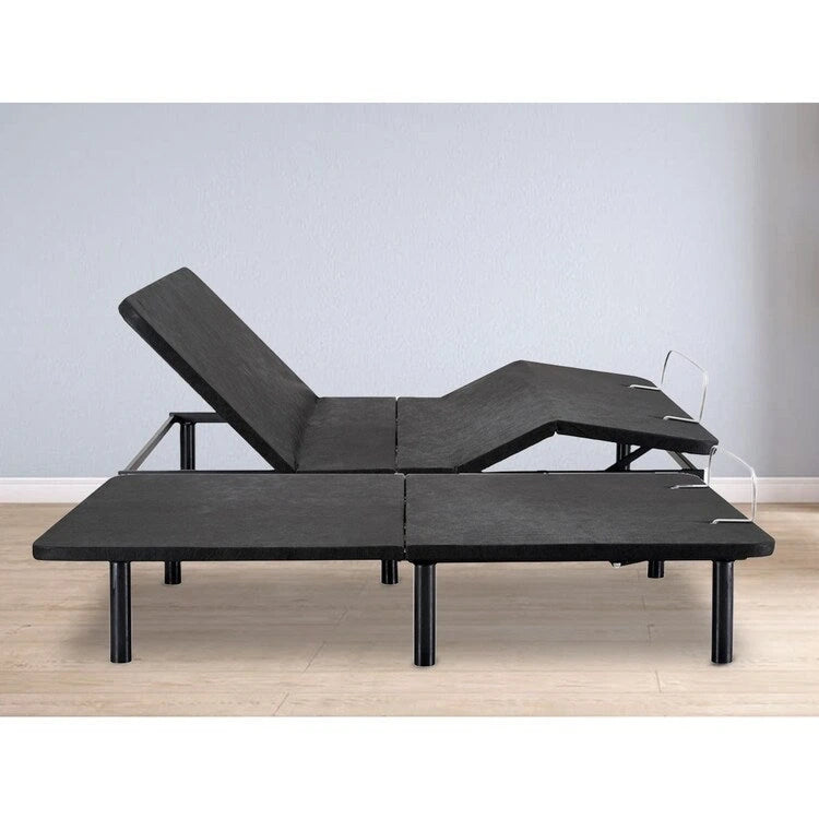Sommier Articulé avec Inclinaison Tête et Pied 7 Positions Télécommande Sans Fil