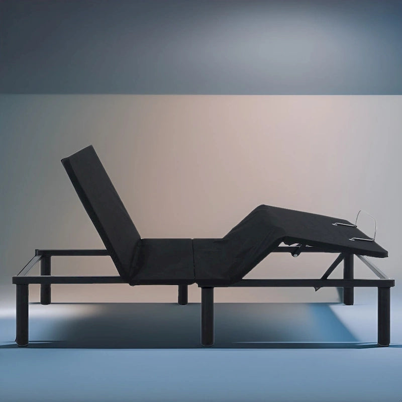 Sommier Articulé avec Inclinaison Tête et Pied 7 Positions Télécommande Sans Fil