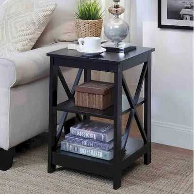 Convenience Concepts Oxford End Table with Shelves