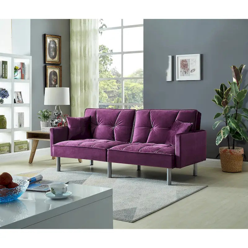 Canapés Futon Convertibles en Velours