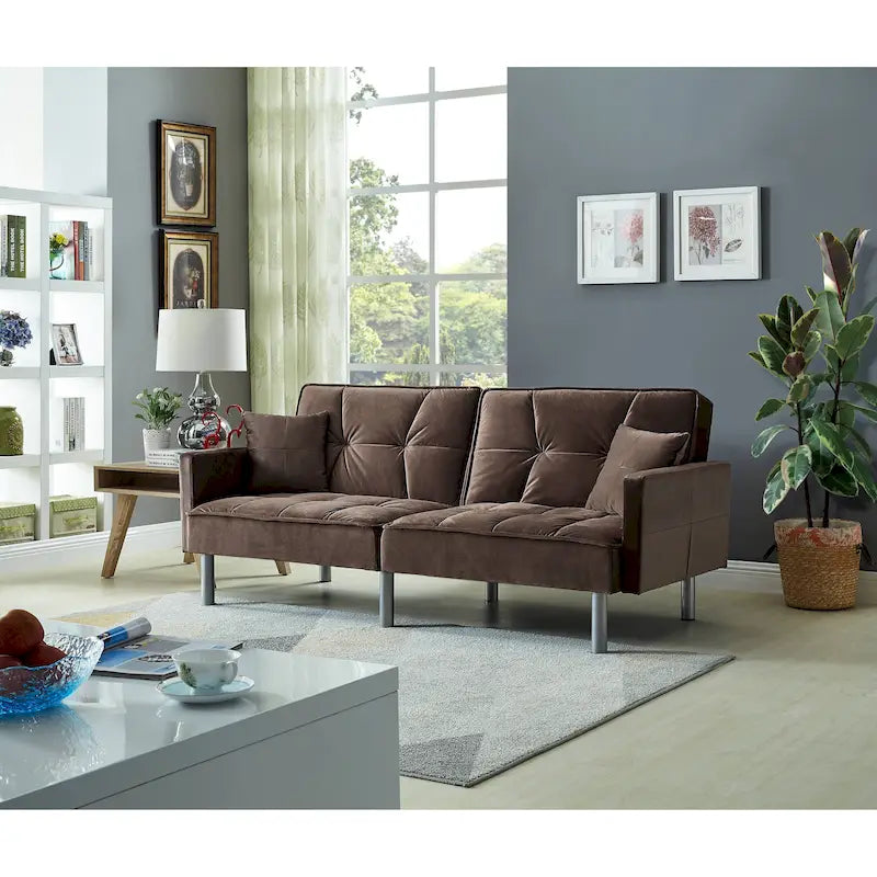 Canapés Futon Convertibles en Velours