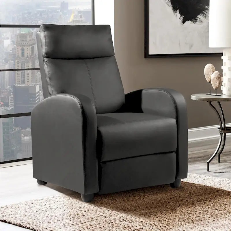 Fauteuil inclinable en cuir PU, inclinable simple pour salon