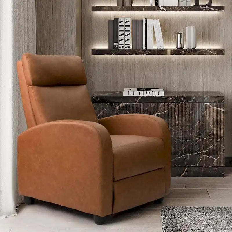 Fauteuil inclinable en cuir PU, inclinable simple pour salon