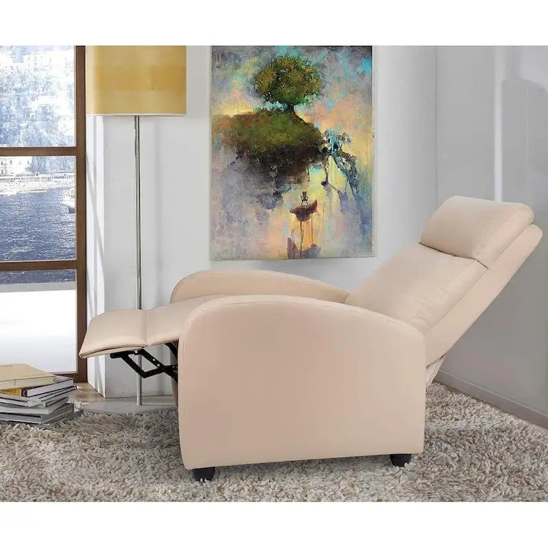 Fauteuil inclinable en cuir PU, inclinable simple pour salon