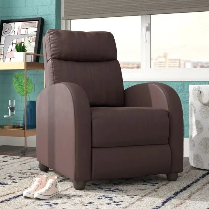 Fauteuil inclinable en cuir PU, inclinable simple pour salon