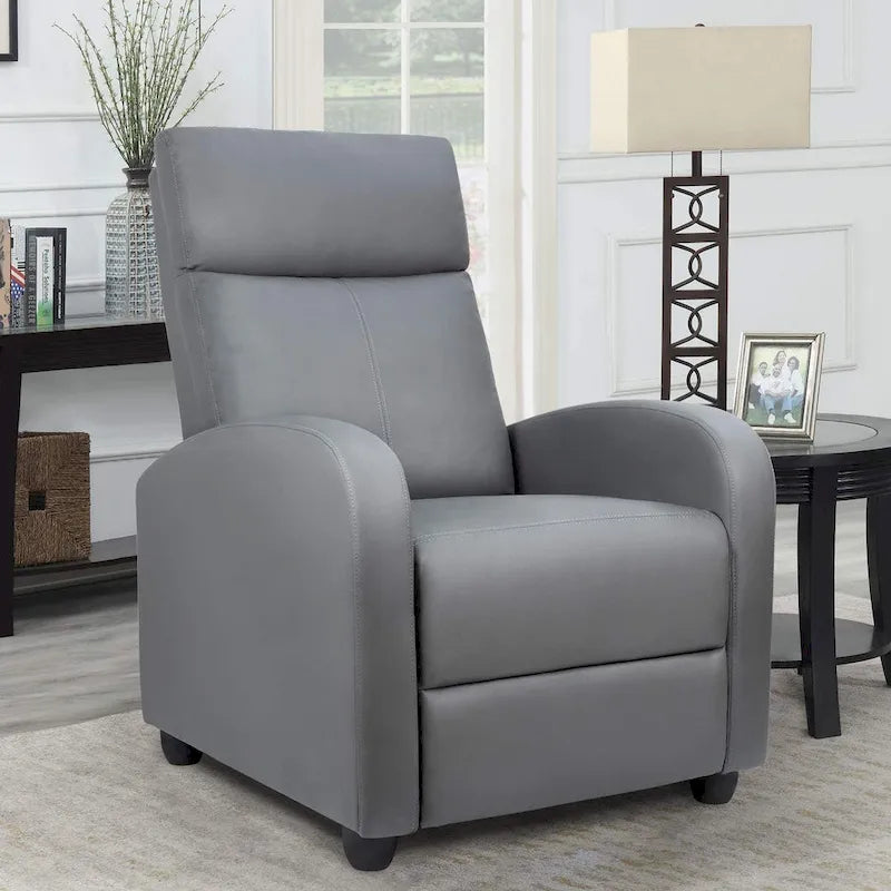 Fauteuil inclinable en cuir PU, inclinable simple pour salon