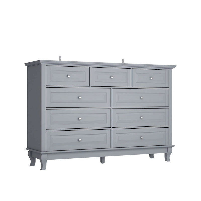 Commode 9 tiroirs Spacieuse Design élégant Blanc Noir Bleu Marine