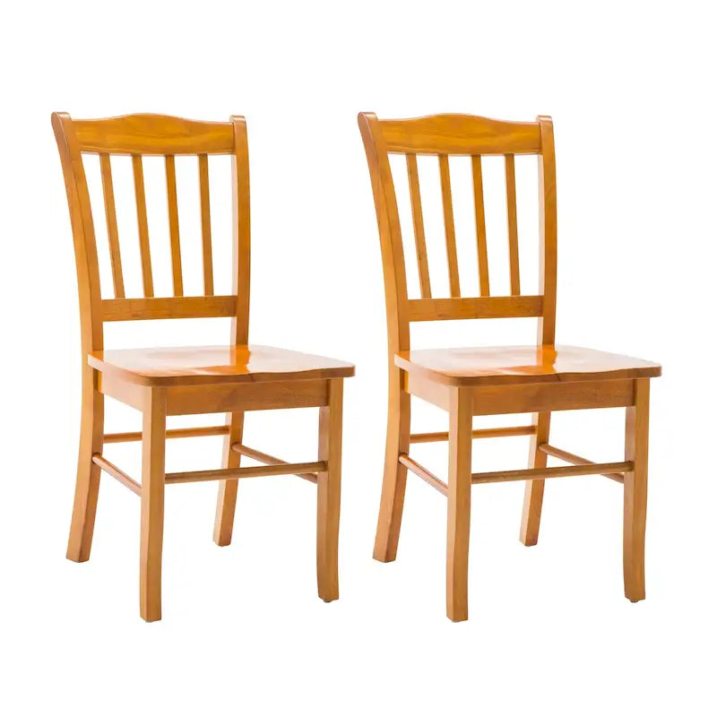Chaise de salle à manger Shaker en bois d'hévéa, style campagnard, plusieurs finitions