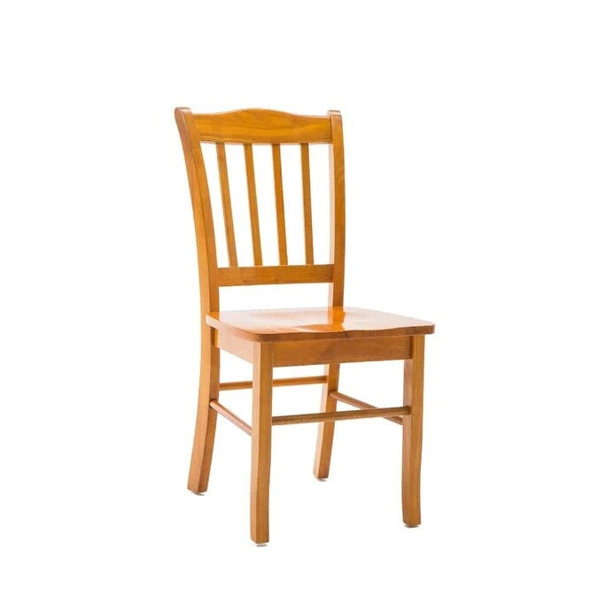 Chaise de salle à manger Shaker en bois d'hévéa, style campagnard, plusieurs finitions