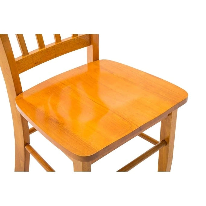 Chaise de salle à manger Shaker en bois d'hévéa, style campagnard, plusieurs finitions