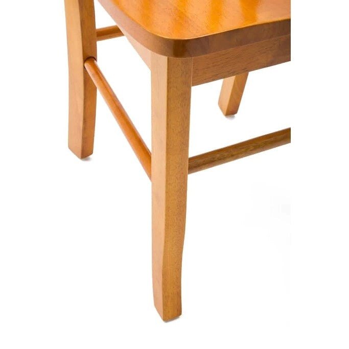 Chaise de salle à manger Shaker en bois d'hévéa, style campagnard, plusieurs finitions