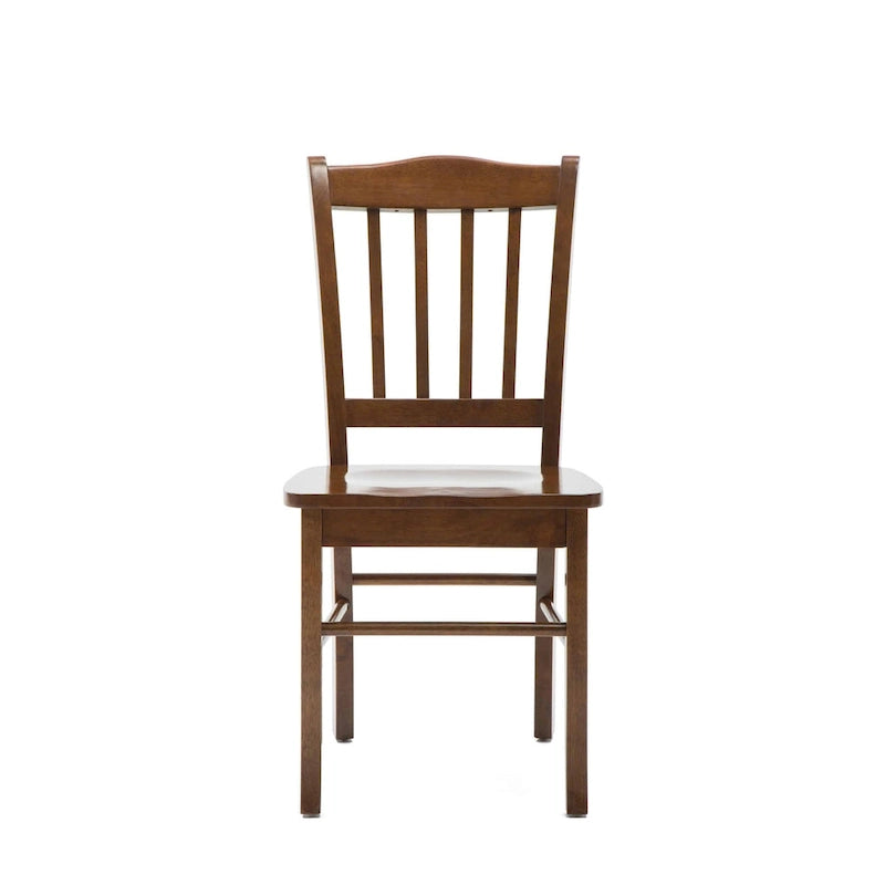 Chaise de salle à manger Shaker en bois d'hévéa, style campagnard, plusieurs finitions
