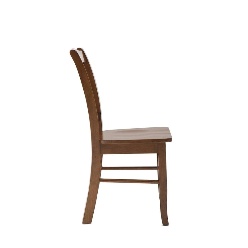 Chaise de salle à manger Shaker en bois d'hévéa, style campagnard, plusieurs finitions