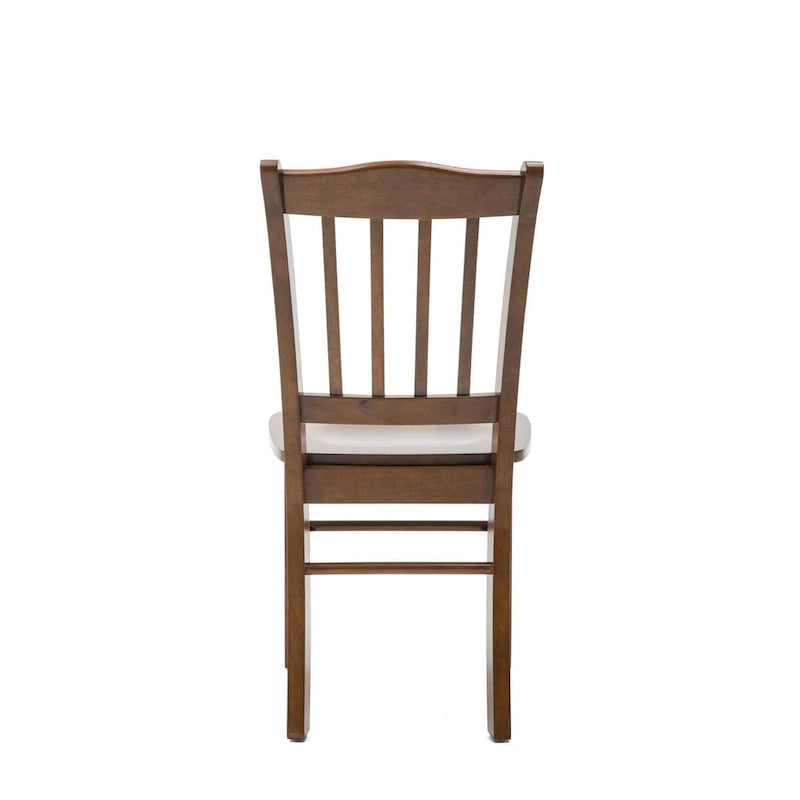 Chaise de salle à manger Shaker en bois d'hévéa, style campagnard, plusieurs finitions