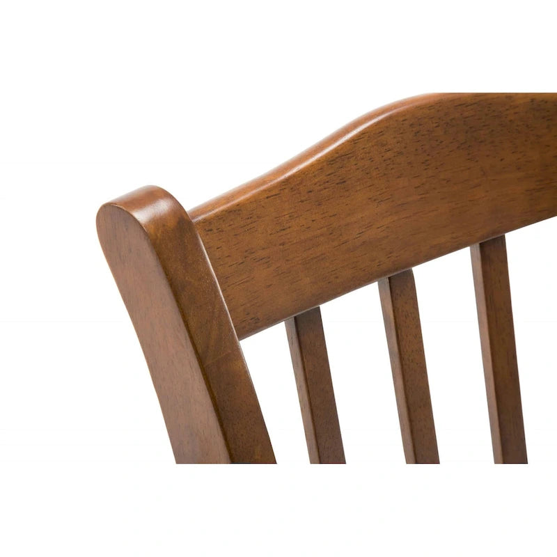 Chaise de salle à manger Shaker en bois d'hévéa, style campagnard, plusieurs finitions