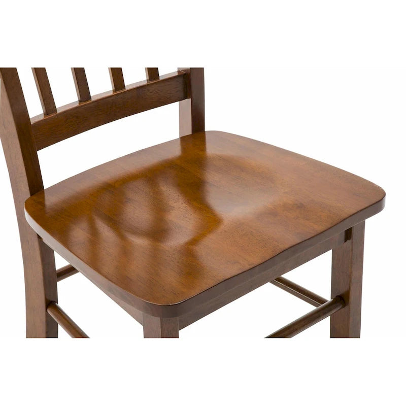 Chaise de salle à manger Shaker en bois d'hévéa, style campagnard, plusieurs finitions