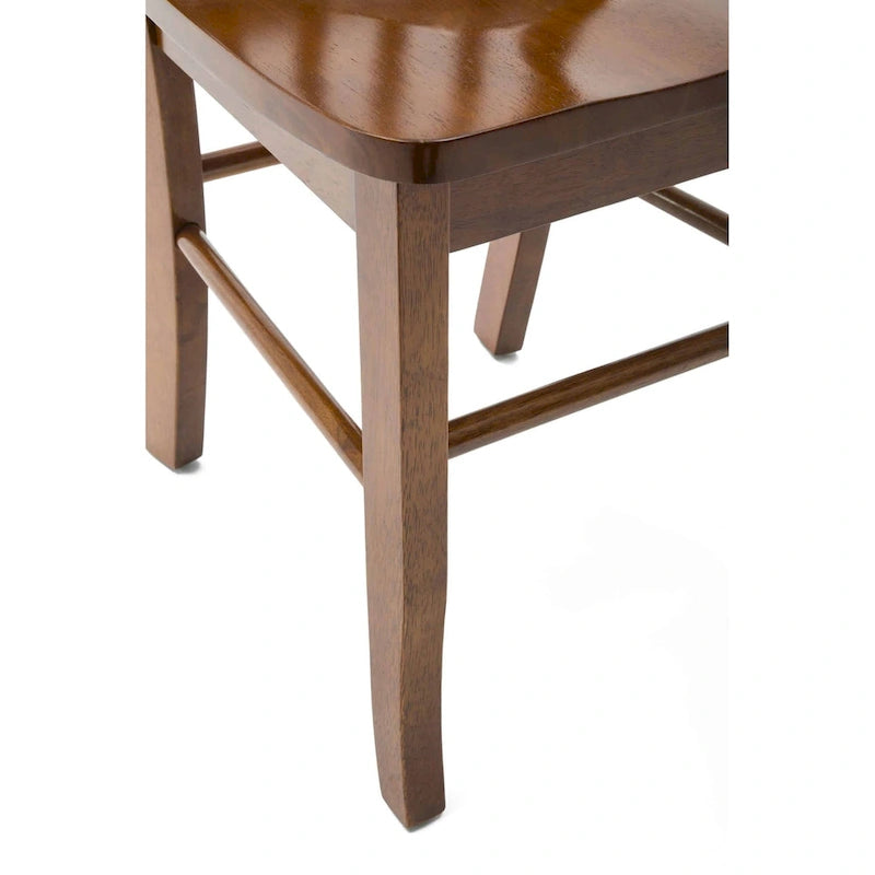 Chaise de salle à manger Shaker en bois d'hévéa, style campagnard, plusieurs finitions