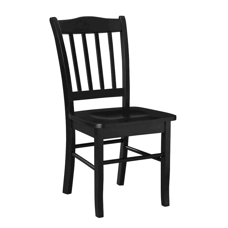 Chaise de salle à manger Shaker en bois d'hévéa, style campagnard, plusieurs finitions