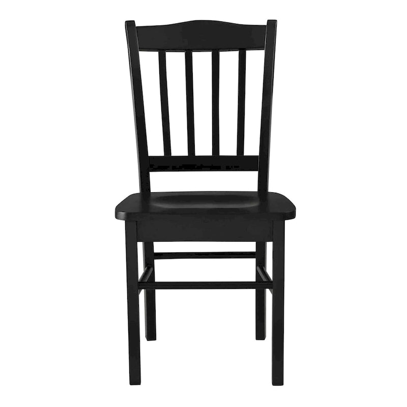 Chaise de salle à manger Shaker en bois d'hévéa, style campagnard, plusieurs finitions