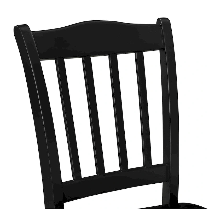 Chaise de salle à manger Shaker en bois d'hévéa, style campagnard, plusieurs finitions