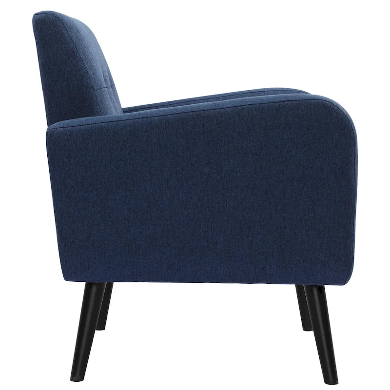 Fauteuil d'appoint moderne en tissu style milieu de siècle