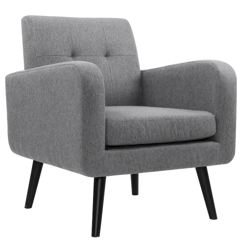 Fauteuil d'appoint moderne en tissu style milieu de siècle