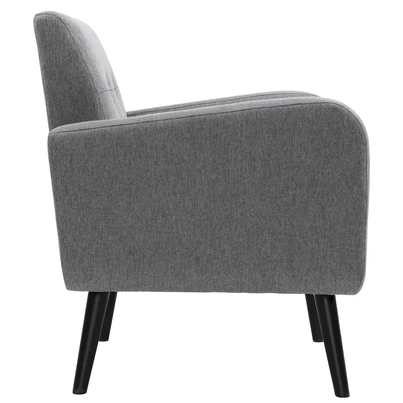 Fauteuil d'appoint moderne en tissu style milieu de siècle