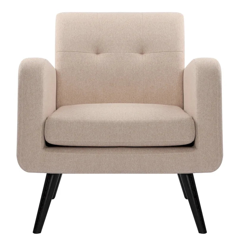 Fauteuil d'appoint moderne en tissu style milieu de siècle