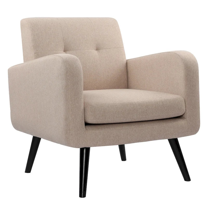 Fauteuil d'appoint moderne en tissu style milieu de siècle