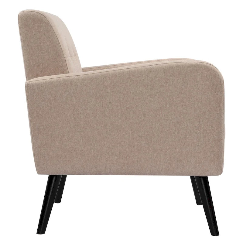 Fauteuil d'appoint moderne en tissu style milieu de siècle