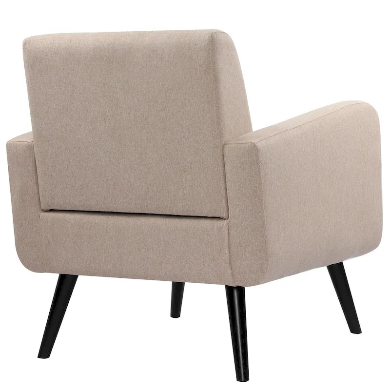 Fauteuil d'appoint moderne en tissu style milieu de siècle