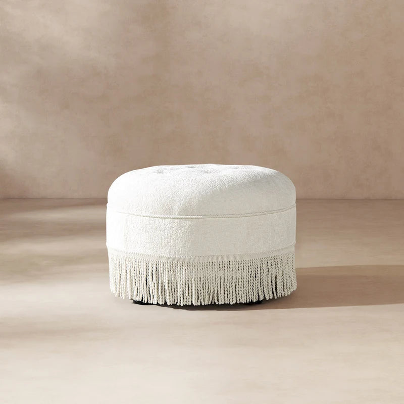 24 poufs ronds d'appoint rembourrés